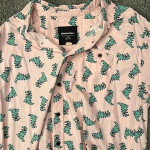 Nickelodeon Reptar button up shirt